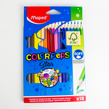 Charger l'image dans la galerie, 18 crayons de couleur Color Peps Star luginae