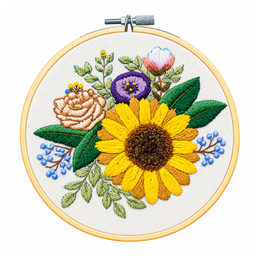 Kit de broderie DIY Tournesol luginae