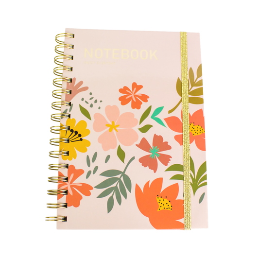 Carnet de note spirale A5 Enjoy Every Day Rose luginae