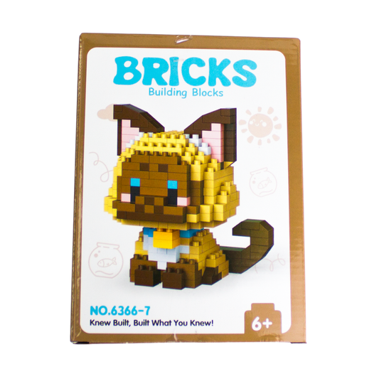 blocs de construction 2 en 1 chat siamois luginae