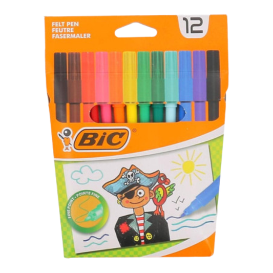 12 feutres de couleur BIC