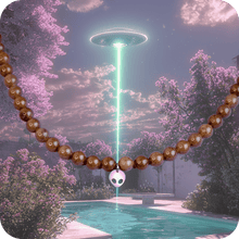 Charger l'image dans la galerie, Collier ras de cou ALIEN Marron