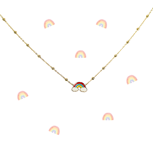 Collier enfant arc-en-ciel