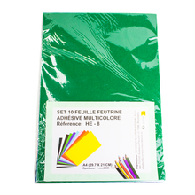 Charger l'image dans la galerie, 10 Feuilles Feutrine Adhésive Multicolore A4 luginae