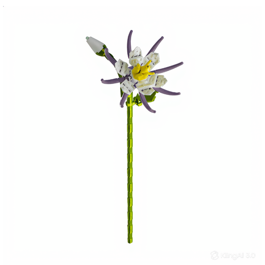 fleurs tige bloc de construction Ancolie des Alpes luginae