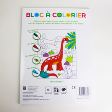Charger l'image dans la galerie, Bloc à colorier les dinosaures luginae