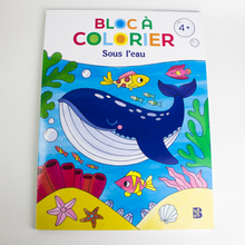 Charger l'image dans la galerie, Bloc à colorier Sous l'eau luginae