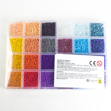 Charger l'image dans la galerie, Boîte de 3600 perles 24 couleurs 2 mm luginae