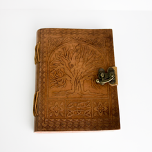 Charger l'image dans la galerie, Carnet cuir véritable Arbre de Vie luginae