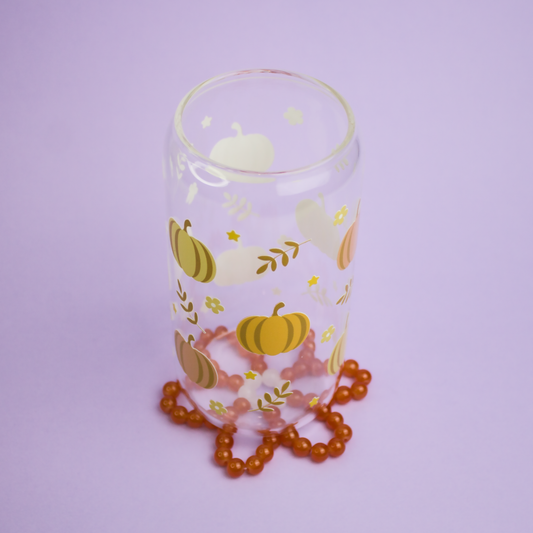 Dessous de verre Marguerite orange