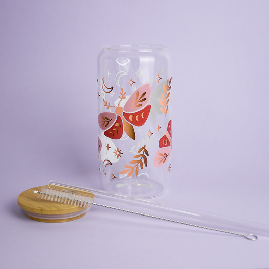 Gobelet canette en verre Céleste