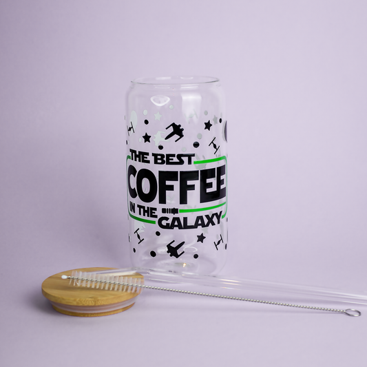 Gobelet canette en verre The best coffee in the galaxy