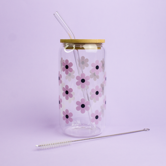Gobelet canette en verre LAVANDE