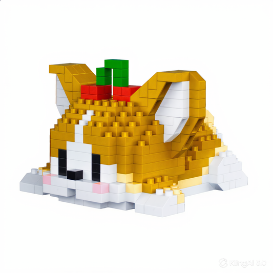 blocs de construction chien Corgi luginae