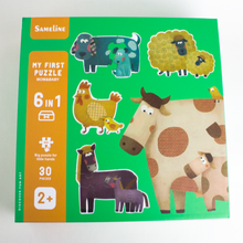 Charger l'image dans la galerie, Puzzle Animaux de la Ferme 6 en 1 luginae