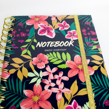 Charger l'image dans la galerie, Carnet de note spirale A5 Enjoy Every Day Noir luginae