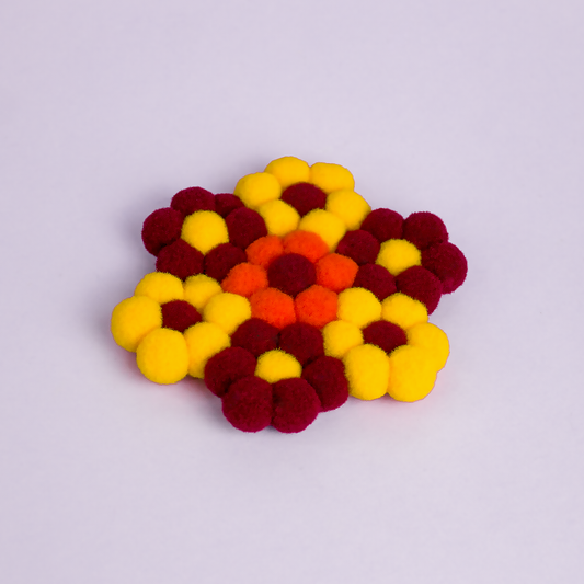 Dessous de verre Sunflower en feutrine