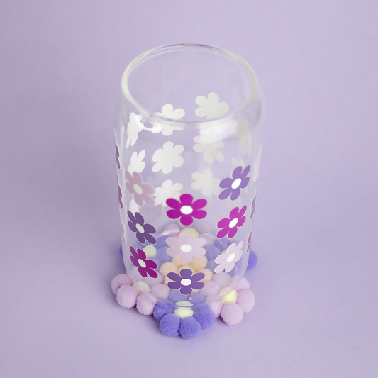 Dessous de verre Violette en feutrine