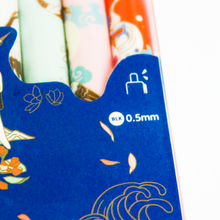 Charger l'image dans la galerie, 6 stylos rétractables à motifs 0,5 mm luginae

