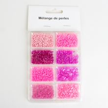 Charger l'image dans la galerie, Mélange de perles roses luginae
