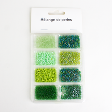 Charger l'image dans la galerie, Mélange de perles vertes luginae
