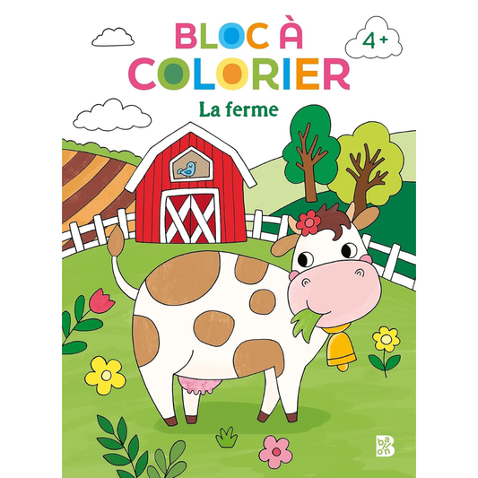 Bloc à colorier La Ferme luginae