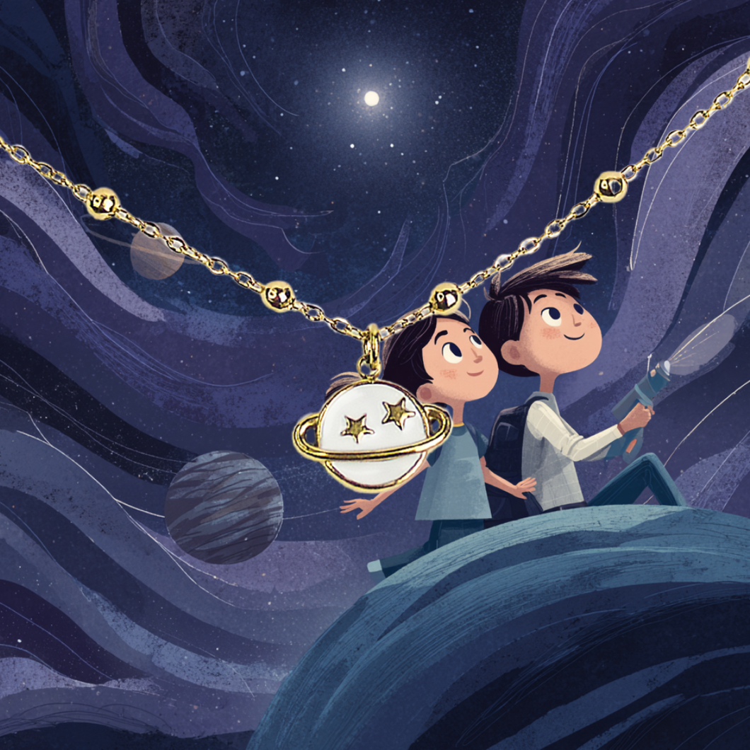 Collier enfant Planète