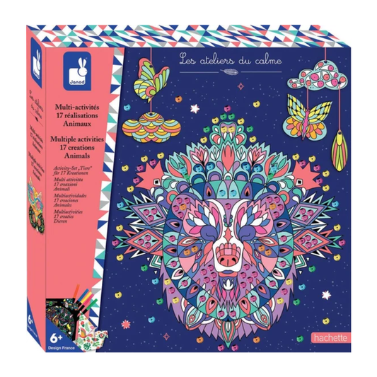 Coffret multi-activités 17 réalisations animaux – Les ateliers du calme – JANOD luginae