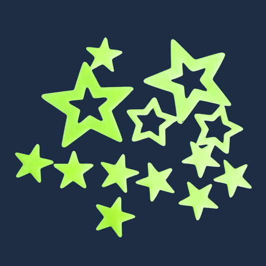 13 Etoiles adhésives phosphorescentes luginae