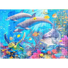 Charger l'image dans la galerie, Puzzle 1000 pièces Dauphins luginae
