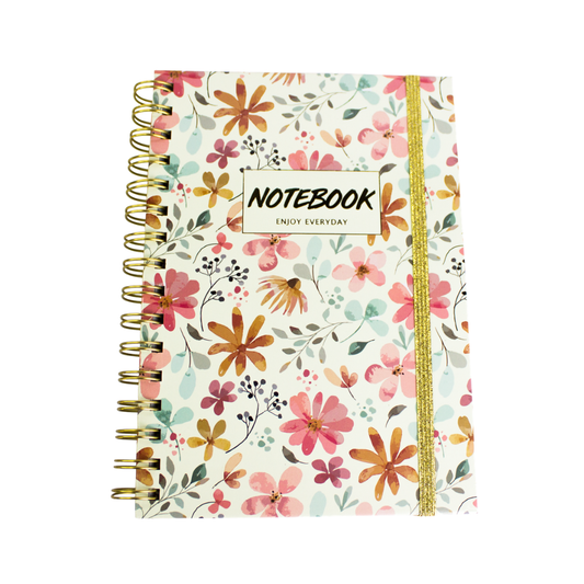 Carnet de note spirale A5 Enjoy Every Day Beige luginae