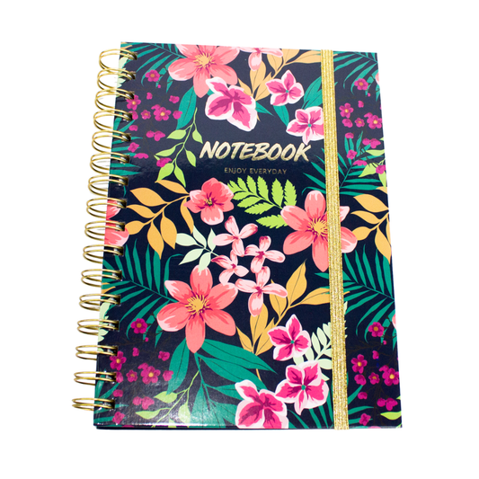 Carnet de note spirale A5 Enjoy Every Day Noir luginae