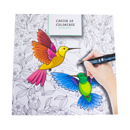 Cahier de coloriage 24 dessins anti-stress luginae
