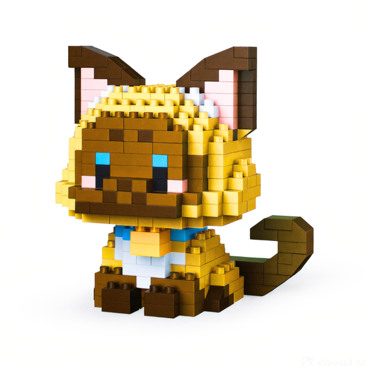 blocs de construction 2 en 1 chat siamois luginae