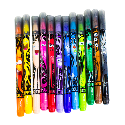 12 feutres Color Peps Monster Maped