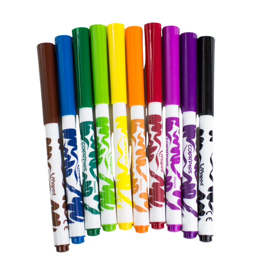 10 feutres Color Peps Brush Maped