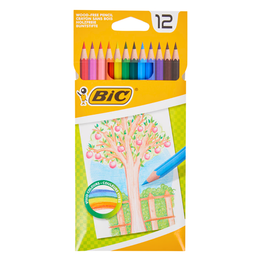 12 Crayons de couleur BIC