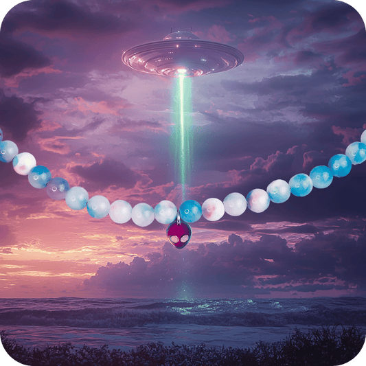 Collier ras de cou ALIEN aquarelle