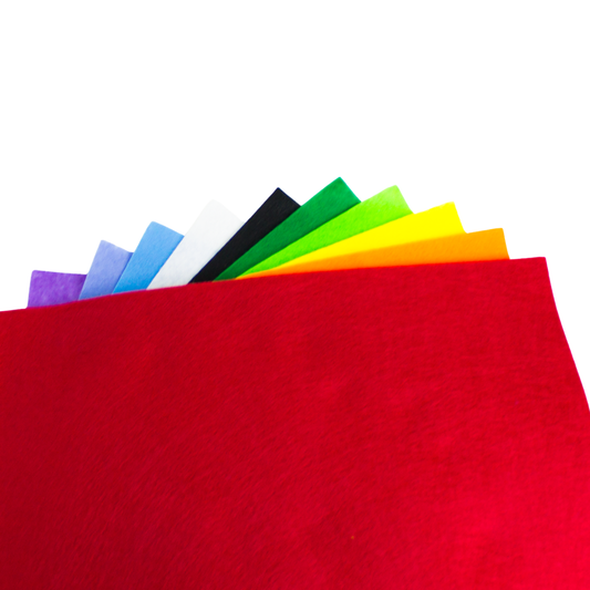 10 Feuilles Feutrine Multicolore A4 luginae