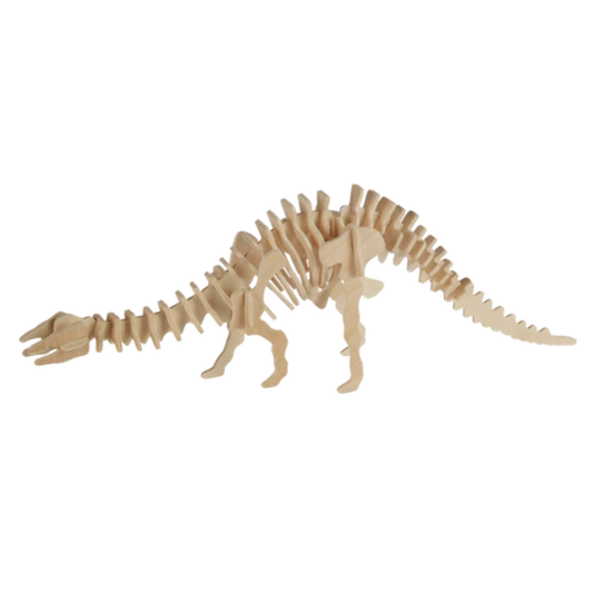Puzzle 3D en bois naturel Brachiosaure Out of the Blue