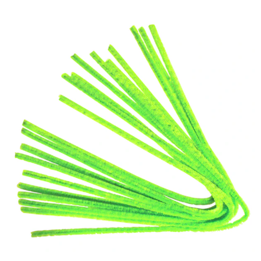 10 Fils Chenille Vert Fluo - Rayher rayher