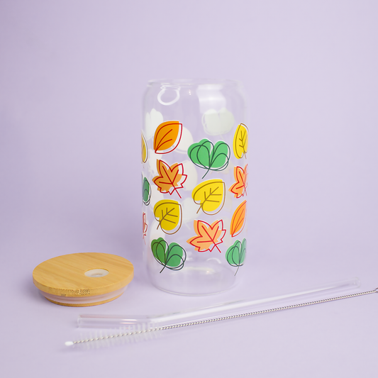 Gobelet canette en verre AUTOMNE