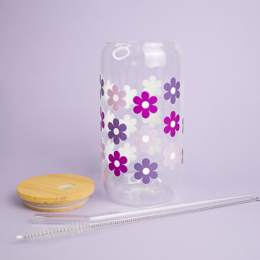 Gobelet canette en verre VIOLETTE