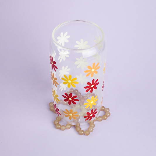 Dessous de verre Marguerite Marron Clair