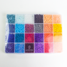 Charger l'image dans la galerie, Boîte de 3600 perles 24 couleurs 2 mm luginae
