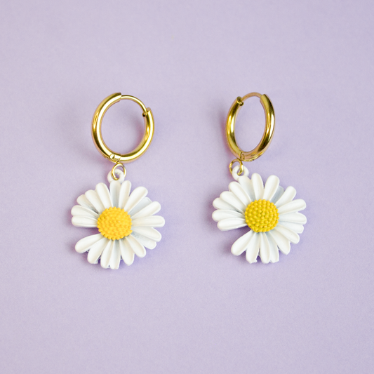Boucles d'oreilles CAMOMILLE