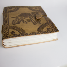 Charger l'image dans la galerie, Carnet cuir véritable Chameau luginae
