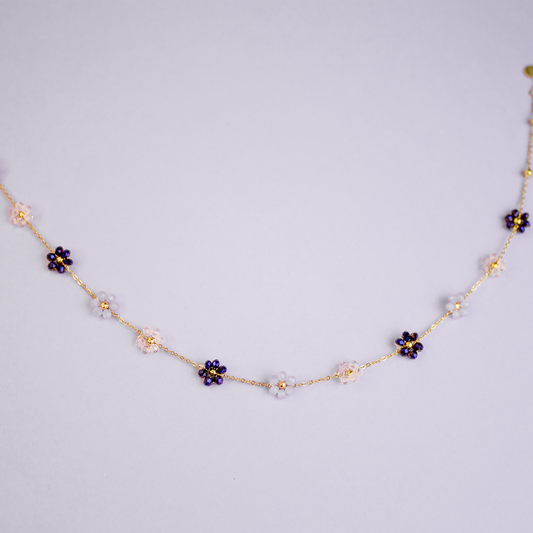 Collier ras de cou LAVANDE