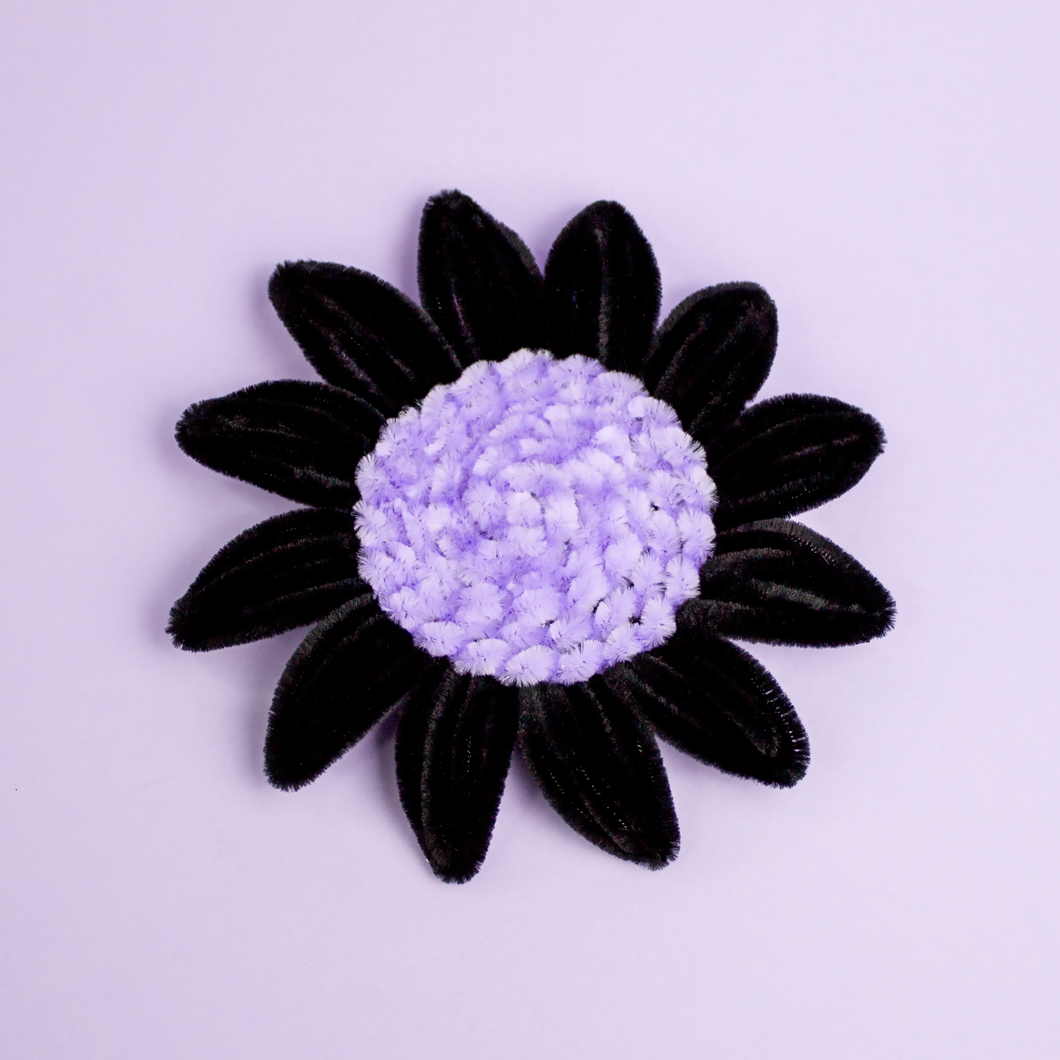 Dessous de verre Passiflore noir