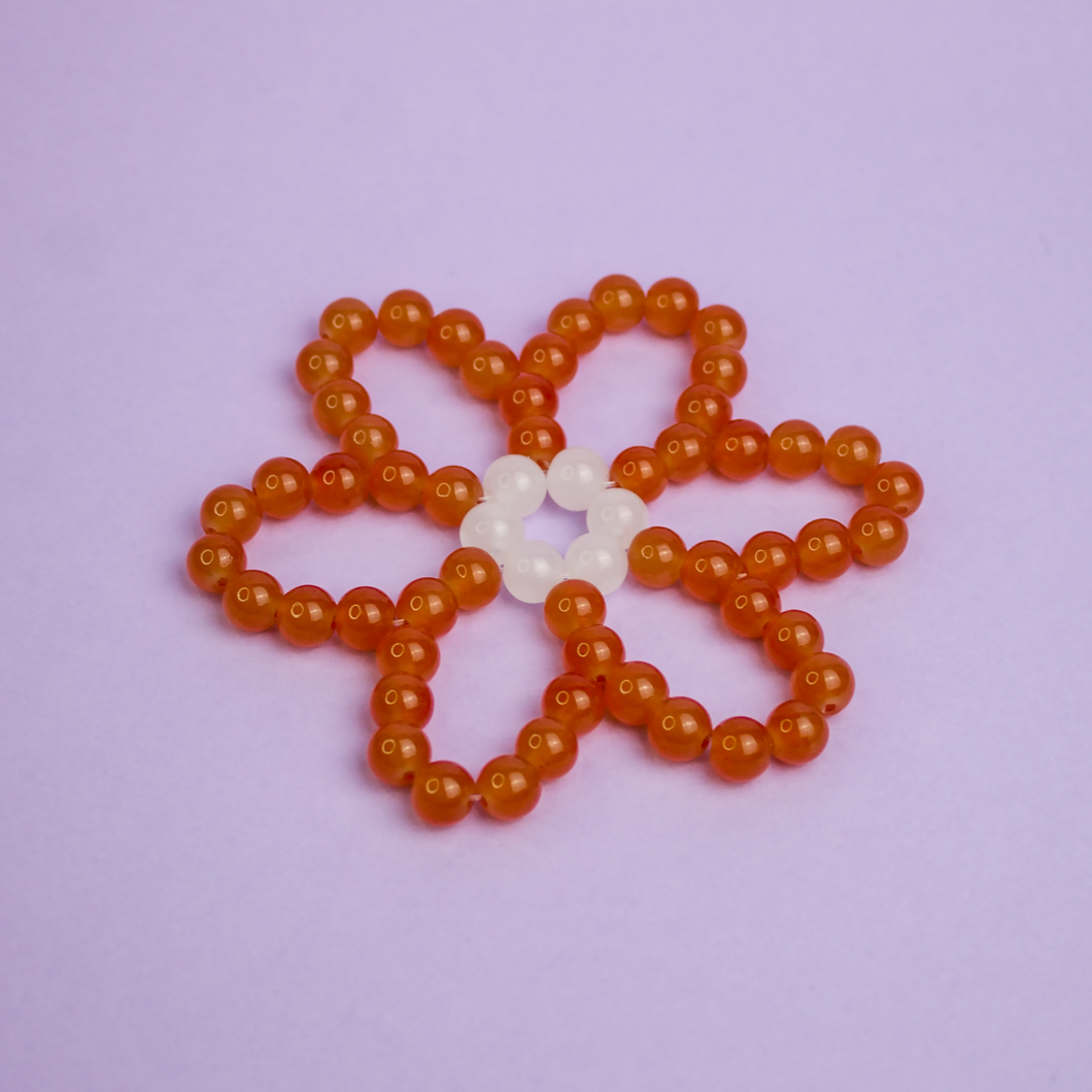 Dessous de verre Marguerite orange